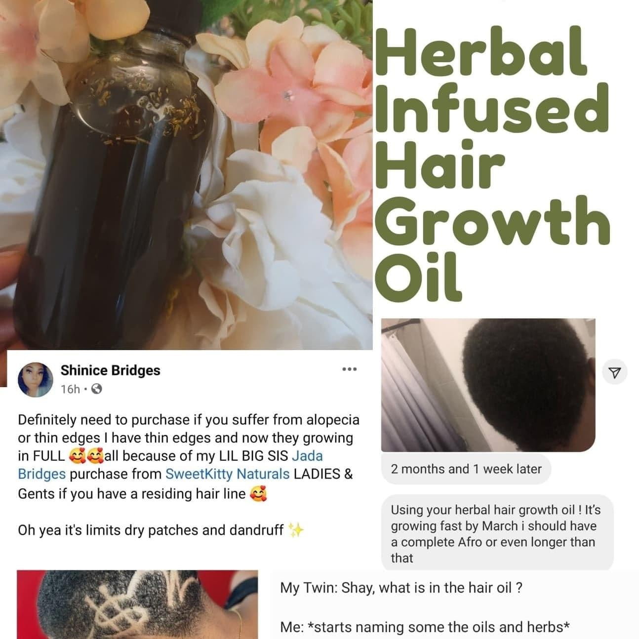 Herbal Infused Hair Crack Oil